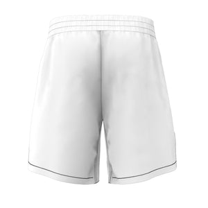 “A&M” White MMA Shorts