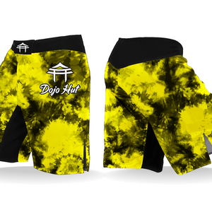 “Yellow Tie Dye” MMA Shorts