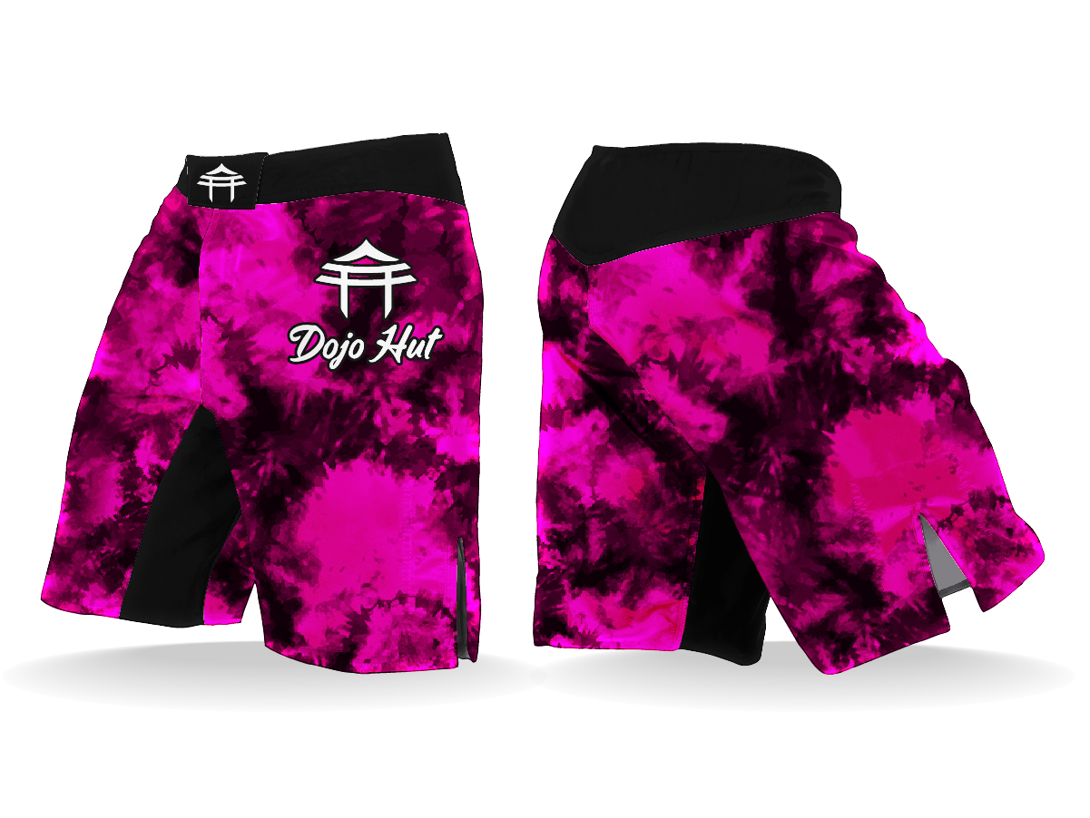“Pink Tie-Dye” MMA Shorts