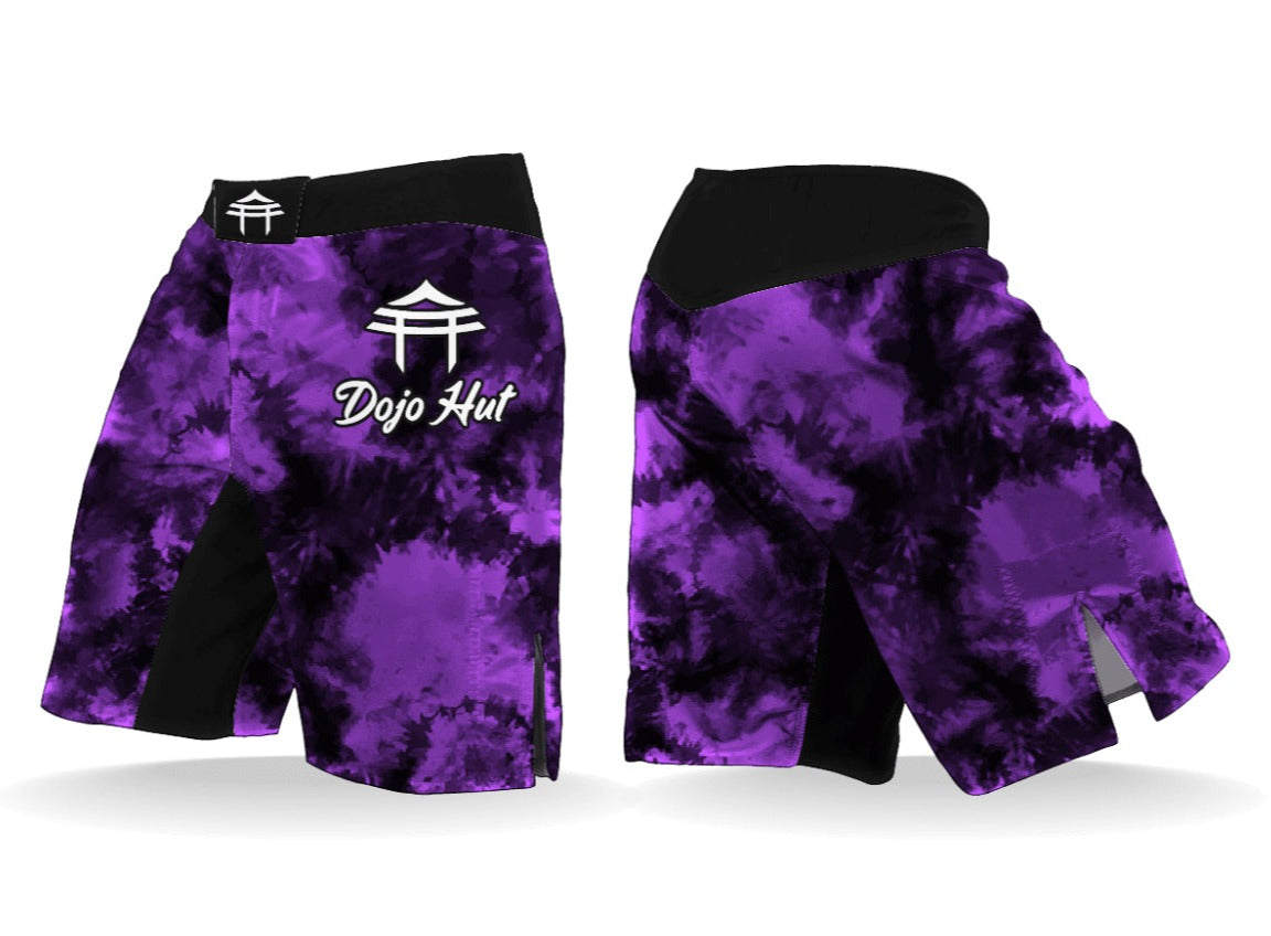 “Purple Tie Dye” MMA Shorts