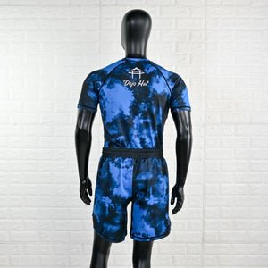 “Blue Tie Dye” MMA Shorts