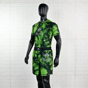 “Green Tie Dye” Short Sleeve Rashguard