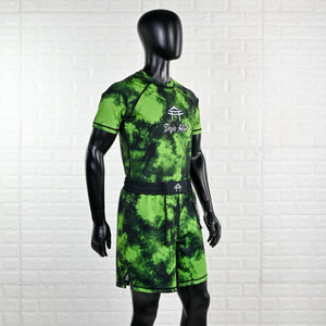 “Green Tie Dye” Short Sleeve Rashguard