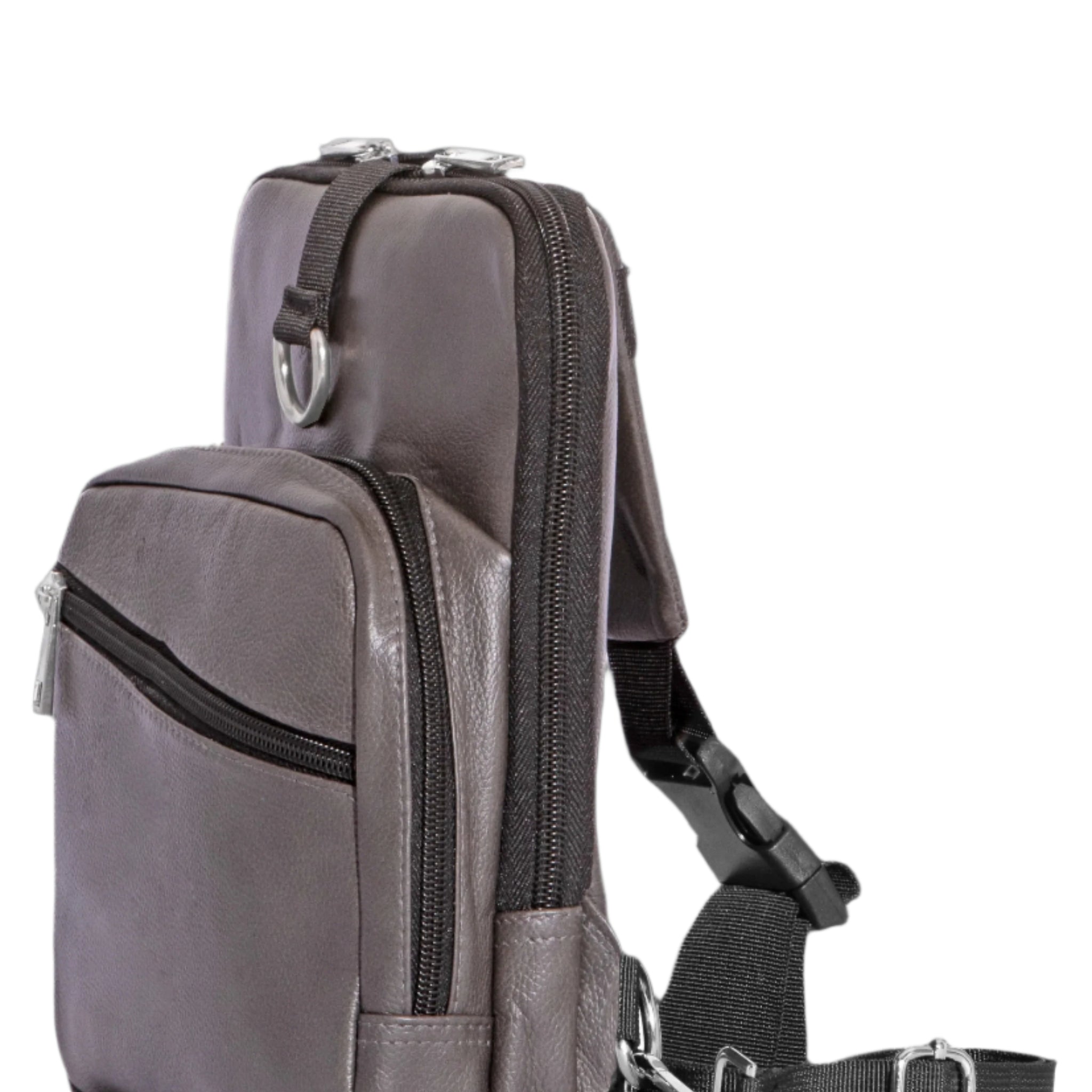 Quick Draw V2 Signature | Crossbody Bag | Brooklyn Gray | Tactical Concealed Carry Solution | Discreet, Secure & Built for Speed | Full Grain Leather