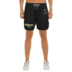 All-Over Print Men's Side Split Running Sport Shorts