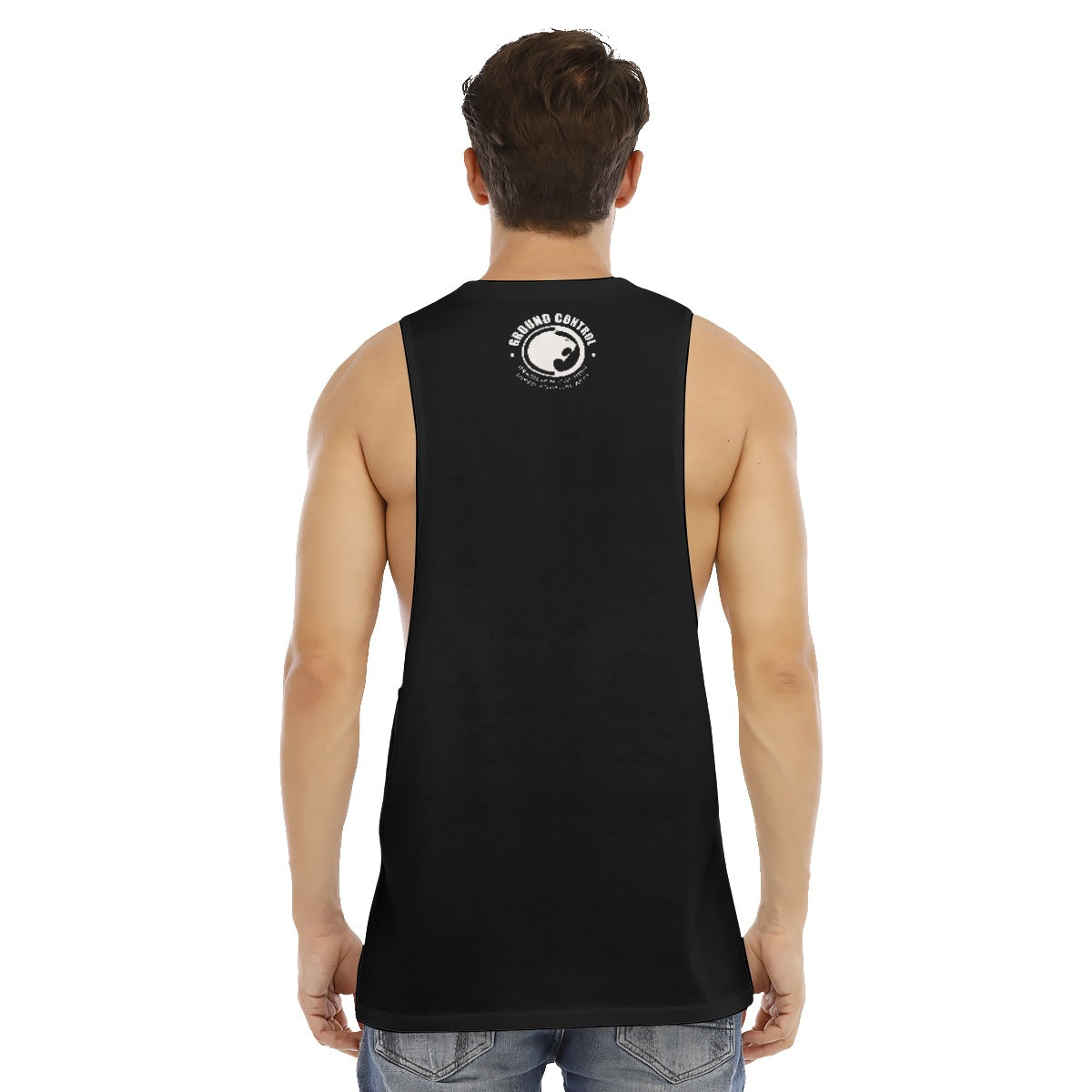 Ground Control All-Over Print Men's O-neck Long Tank Top