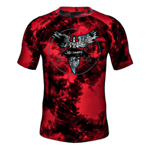Dru Phoenix Red Tie Dye Rashguard