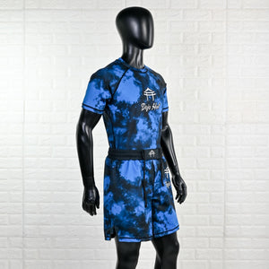 “Blue Tie Dye” Short Sleeve Rashguard
