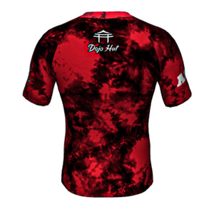 A&M Jiujitsu Red Tie Dye Win Or DQ Rashguard