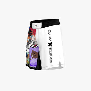 Because Jiujitsu Black & White Brazilian Jiujitsu MMA Shorts
