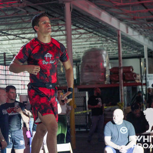 “Red Tie Dye” MMA Shorts