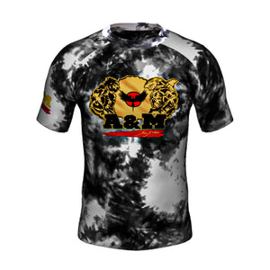A&M Jiujitsu White Tie Dye Rashguard