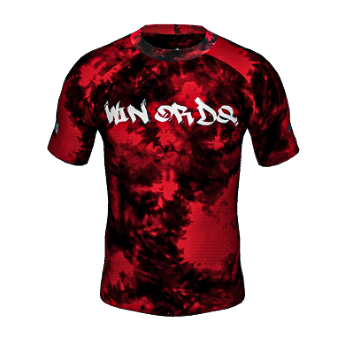 A&M Jiujitsu Red Tie Dye Win Or DQ Rashguard